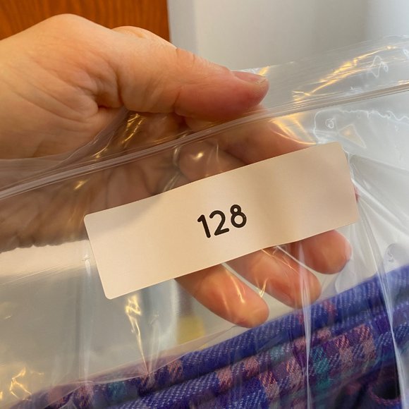 Pendleton 1970s 100% Wool Tartan Plaid Midi Skirt XL Blue Dark Academia - Picture 9 of 9